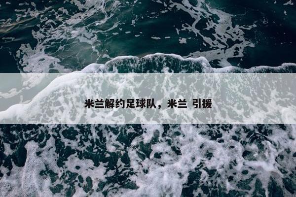 米兰解约足球队，米兰 引援