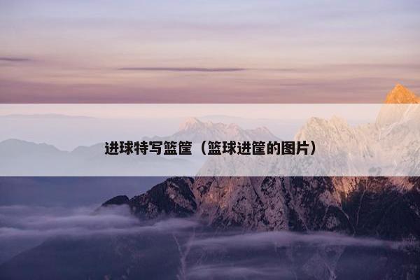 进球特写篮筐（篮球进筐的图片）
