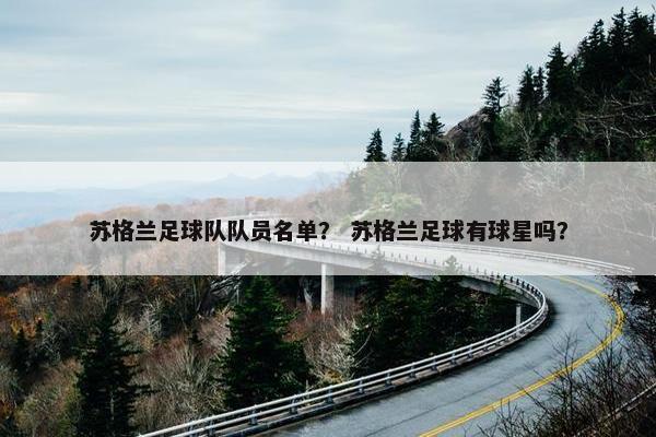 苏格兰足球队队员名单？ 苏格兰足球有球星吗？