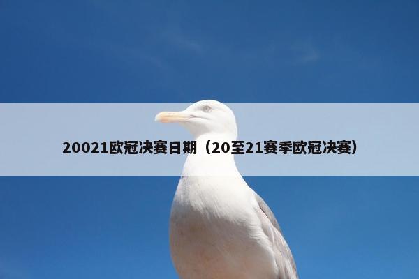 20021欧冠决赛日期（20至21赛季欧冠决赛）