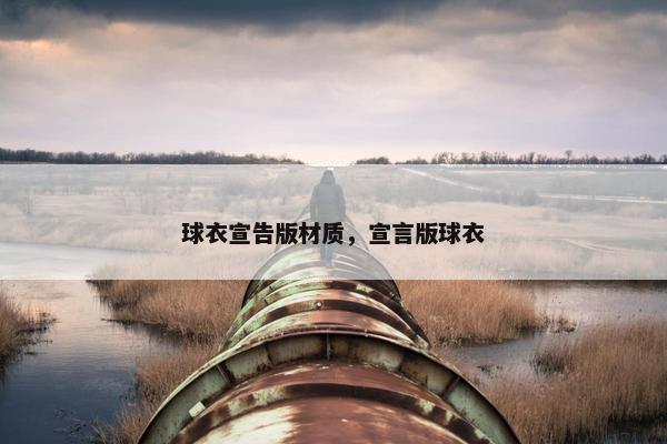 球衣宣告版材质，宣言版球衣