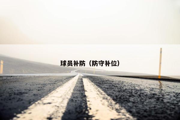 球员补防（防守补位）