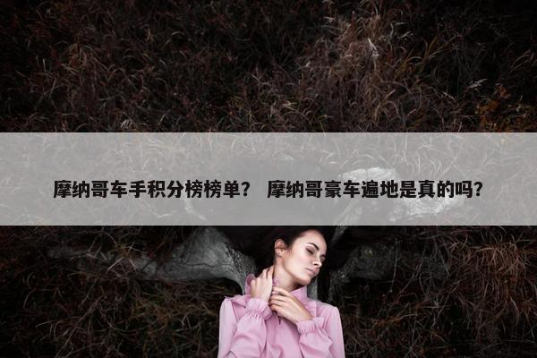 摩纳哥车手积分榜榜单？ 摩纳哥豪车遍地是真的吗？