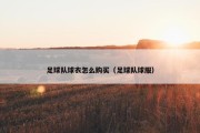 足球队球衣怎么购买（足球队球服）