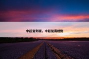 中超复刻版，中超复赛规则