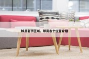 球员名字区域，球员各个位置介绍