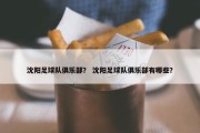 沈阳足球队俱乐部？ 沈阳足球队俱乐部有哪些？