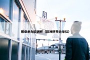 哪些承办欧洲杯（欧洲杯举办单位）
