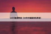 2004国奥阵容（04年中国国家队阵容）