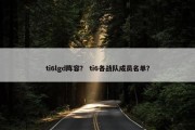 ti6lgd阵容？ ti6各战队成员名单？