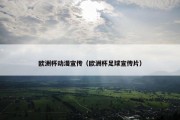 欧洲杯动漫宣传（欧洲杯足球宣传片）
