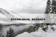 奥运会男排b组积分榜，奥运会男排比分
