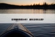 足球国际联赛分析？ 国际足球队比赛？