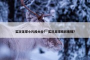 实况足球小片段大全？ 实况足球精彩集锦？