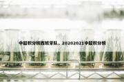 中超积分榜西班牙队，20202021中超积分榜