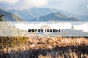 来省积分榜（全国积分）