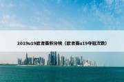 2019u19欧青赛积分榜（欧青赛u19夺冠次数）