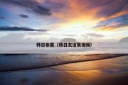 韩日参赛（韩日友谊赛视频）