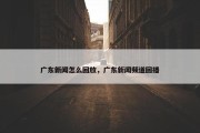 广东新闻怎么回放，广东新闻频道回播