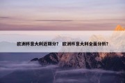 欧洲杯意大利近期分？ 欧洲杯意大利全面分析？