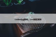 codmdyg回放，cod战区回放