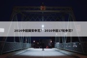 2014中超国安申花？ 2016中超17轮申花？