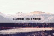2010积分赛（2010世界杯积分）