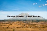 罗纳尔多算足球神吗吗？ 足球巨星罗纳尔多？