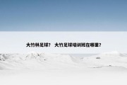 大竹林足球？ 大竹足球培训班在哪里？
