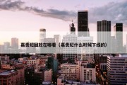 嘉贵妃回放在哪看（嘉贵妃什么时候下线的）