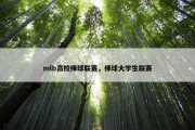 mlb高校棒球联赛，棒球大学生联赛