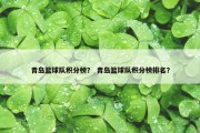 青岛篮球队积分榜？ 青岛篮球队积分榜排名？
