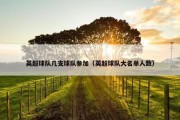 英超球队几支球队参加（英超球队大名单人数）