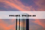 梦梦爱三国阵容，梦梦爱三国美人图鉴