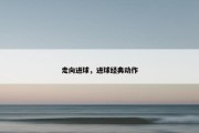 走向进球，进球经典动作