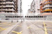 东京奥运会赛程表30？ 东京奥运会赛程表直播CCTV5？