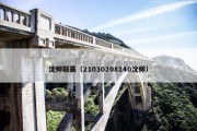 沈师联赛（21030208140沈师）