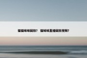 猫猫妹妹回放？ 猫妹妹直播回放视频？