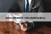 闪烁光土豪阵容加符文（闪烁之光闪烁符文是什么）