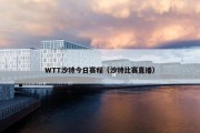 WTT沙特今日赛程（沙特比赛直播）