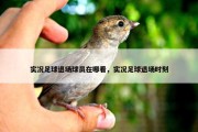 实况足球退场球员在哪看，实况足球退场时刻