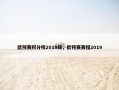 欧预赛积分榜2019级，欧预赛赛程2019