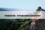 平精英超好音质，和平精英高音质好还是超高音质好