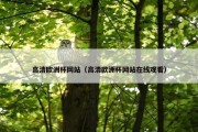 高清欧洲杯网站（高清欧洲杯网站在线观看）