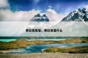 希拉克笑容，希拉克是什么