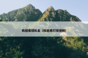 陈冠希球队名（陈冠希打球视频）