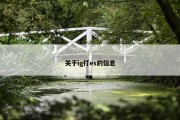 关于ig打es的信息