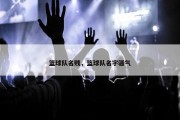 篮球队名贱，篮球队名字骚气