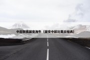 中超联赛国安海牛（国安中超比赛日程表）