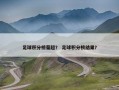 足球积分榜葡超？ 足球积分榜结果？